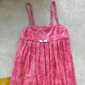 Miss Bluemarine Pink Velvet Dress TG-6